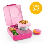 OmieBox Lonchera Térmica Bento para Niños - Rosado/Fucsia