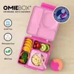 OmieBox Lonchera Térmica Bento para Niños - Rosado/Fucsia - Imagen 3