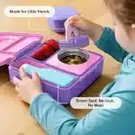OmieBox Lonchera Térmica Bento para Niños - Rosado / Morado - Imagen 6