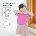 OmieBox Lonchera Térmica Bento para Niños - Rosado / Morado - Imagen 7