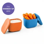 OmieBox UP Dip Containers Azul/Anaranjado - Set de 2 unidades