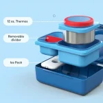 OmieBox UP Lonchera Térmica Bento para Niños - Azul - Imagen 7