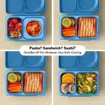 OmieBox UP Lonchera Térmica Bento para Niños - Azul - Imagen 6