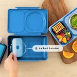 OmieBox UP Lonchera Térmica Bento para Niños - Azul - Imagen 5