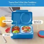 OmieBox UP Lonchera Térmica Bento para Niños - Azul - Imagen 3
