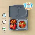 OmieBox UP Lonchera Térmica Bento para Niños - Gris - Imagen 2