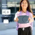 OmieBox UP Lonchera Térmica Bento para Niños - Gris - Imagen 8