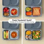 OmieBox UP Lonchera Térmica Bento para Niños - Gris - Imagen 6