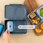OmieBox UP Lonchera Térmica Bento para Niños - Gris - Imagen 5