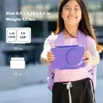 OmieBox UP Lonchera Térmica Bento para Niños - Morado - Imagen 8