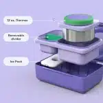 OmieBox UP Lonchera Térmica Bento para Niños - Morado - Imagen 7