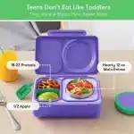 OmieBox UP Lonchera Térmica Bento para Niños - Morado - Imagen 3