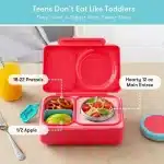 OmieBox UP Lonchera Térmica Bento para Niños - Rojo - Imagen 3
