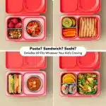 OmieBox UP Lonchera Térmica Bento para Niños - Rojo - Imagen 6