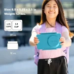 OmieBox UP Lonchera Térmica Bento para Niños - Verde Jade - Imagen 8