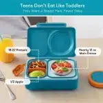 OmieBox UP Lonchera Térmica Bento para Niños - Verde Jade - Imagen 3