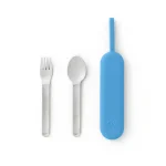 OmieBox UP Pod Set de Cubiertos de Acero Inoxidable - Celeste