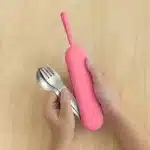 OmieBox UP Pod Set de Cubiertos de Acero Inoxidable - Rosado - Imagen 4