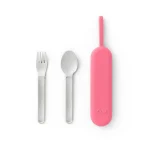 OmieBox UP Pod Set de Cubiertos de Acero Inoxidable - Rosado