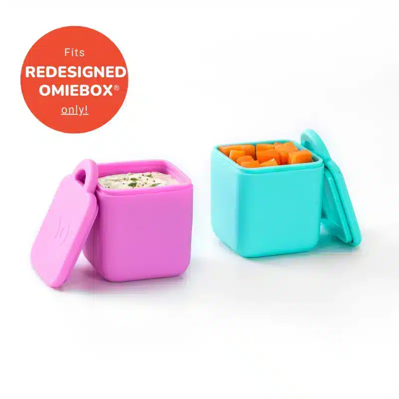 omiedip-contenedores-salsas-silicona-rosado-turquesa-la-mirilla-kids-1.webp OmieDip Set de 2 Contenedores para Salsas y Snacks - Rosado/Turquesa - Imagen 1