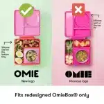OmieDip Set de 2 Contenedores para Salsas y Snacks - Rosado/Turquesa - Imagen 4