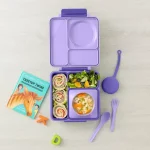 OmiePod Set de Cubiertos con Estuche de Silicona - Morado - Imagen 3