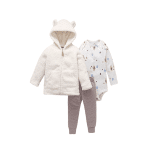 Conjunto de 3 Piezas Osito Otoño