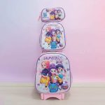Pack de Maleta Huntrix Las Guerreras K-POP Morada 3 Piezas | La Mirilla Kids
