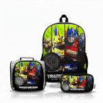 Pack de Mochila Premium Transformers: Mochila de Espalda, Lonchera y Cartuchera