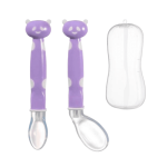 Pack 2 Cucharas de Silicona lila