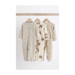 Pack x3 Pijama para Bebé Importado Diseño Leopardo - Imagen 2