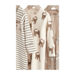 Pack x3 Pijama para Bebé Importado Diseño Leopardo - Imagen 3