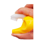 Mordedor cepillo de Silicona Platanito con Sujetador amarillo - Imagen 3