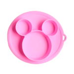 Plato de silicona Mickey rosa