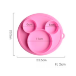 Plato de silicona Mickey rosa - Imagen 2
