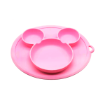 Plato de silicona Mickey rosa - Imagen 3