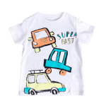 Polos blanco para Niños transportes
