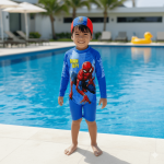Ropa de Baño Enterizo de Spiderman para Niños - Protección UV50+