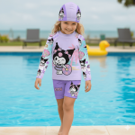 Ropa de Baño de Kuromi para Niñas 2 Piezas - Protección UV50+