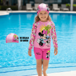 Ropa de Baño Minnie 2 Piezas con Protección UV50+ - Incluye Gorro