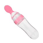 BIBERÓN DE SILICONA PARA PAPILLA ROSADO
