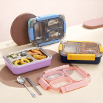 Taper bento de acero inoxidable 3 divisiones para niños