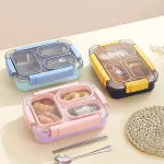 Taper bento de acero inoxidable 3 divisiones para niños - Imagen 2