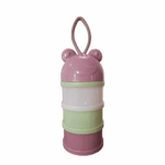 Contenedor Para Leche en Polvo de Bebés Estilo Ranita Lila-Verde