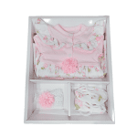 Vestido para Bebé Flores Rosado