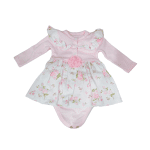 Vestido para Bebé Flores Rosado - Imagen 2