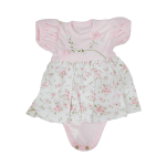 Vestido para Bebé Bordado Rosado - Imagen 2