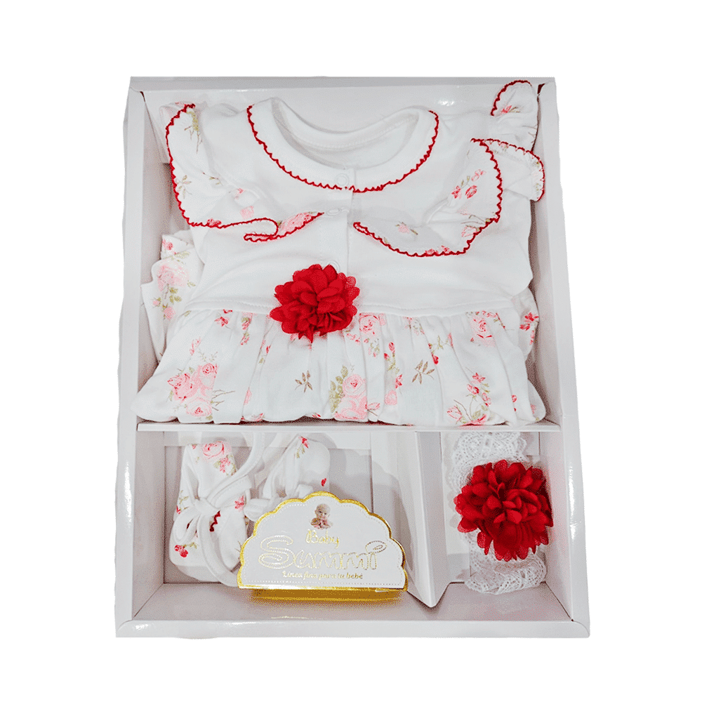 vestido7-1.png Vestido para Bebé Flores rojo - Imagen 1