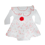 Vestido para Bebé Flores rojo - Imagen 2