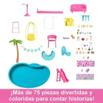 Casa de los Sueños Barbie de 3 Pisos con Piscina y Tobogán - Imagen 7